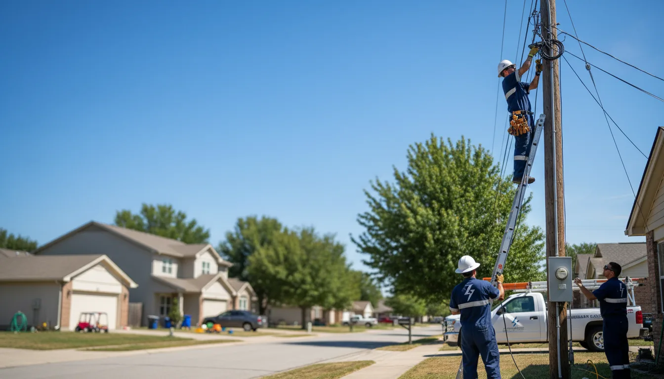 Residential electrician providing installation services in Danville, AL
